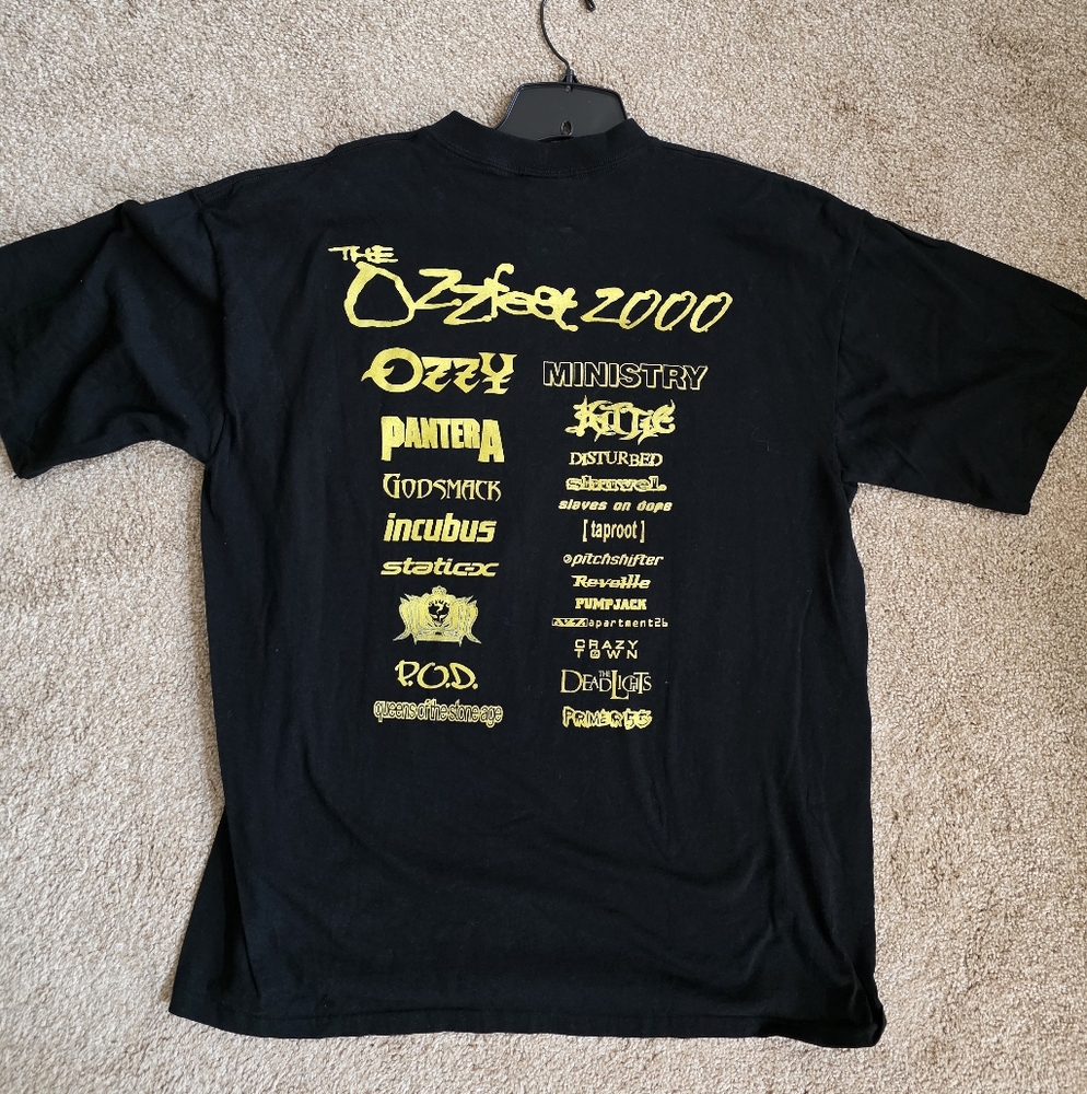 Ozzy Osborne Ozzfest 2000 Music Festival T-Shirt Pant… - Gem